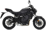 Complete Catalytic Exhaust System With Sound Certification Thunder Aluminium Carbon - Arrow Special Parts Compatible With Yamaha Mt-07 (2021-2024)