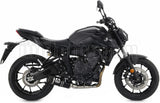 Complete Catalytic Exhaust System With Sound Certification Thunder Black Aluminium Carbon - Arrow Special Parts Compatible With Yamaha Mt-07 (2021-2024)
