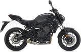 Complete Non-Catalytic Exhaust System With Sound Certification Thunder Titanium Carbon - Arrow Special Parts Compatible With Yamaha Mt-07 (2021-2024)