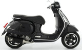 Complete Catalytic Exhaust System With Sound Certification Race-Tech Black Aluminium Carbon - Arrow Special Parts Compatible With Piaggio Vespa Gts 300 (2021-2024)