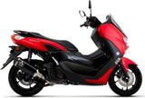 Complete Catalytic Exhaust System With Sound Certification Urban Black Aluminium Stainless Steel Black - Arrow Special Parts Compatible With Yamaha N-Max 125 (2021-2024)