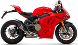 Dual Exhaust System Without Sound Certification Works Full Titanium Carbon - Arrow Special Parts Compatible With Ducati Streetfighter V4 (2020-2024)