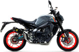 Complete Non-Catalytic Exhaust System With Sound Certification Works Black Nichrom Carbon - Arrow Special Parts Compatible With Yamaha Mt-09 (2021-2023)