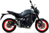 Complete Non-Catalytic Exhaust System With Sound Certification Works Black Nichrom Carbon - Arrow Special Parts Compatible With Yamaha Mt-09 (2021-2023)