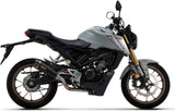 Complete Catalytic Exhaust System With Sound Certification X-Kone Black Nichrom Carbon - Arrow Special Parts Compatible With Honda Cb 125 R (2021-2024)