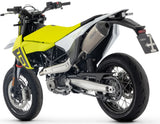 Complete Exhaust System Without Catalytic Converter And Without Sound Certification Explorer Titanium Body And Carbon Cap - Arrow Special Parts Compatible With Husqvarna 701 Supermoto (2026)