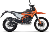 Exhaust Tip With Noise Certification Indy-Race Evo Black Aluminium Carby End Cap - Arrow Special Parts Compatible With Ktm 125 Enduro R (2025-2026)