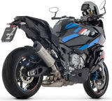 Complete Non-Catalytic Exhaust System With Sound Certification Indy-Race Evo Titanium Carby End Cap - Arrow Special Parts Compatible With Bmw M 1000 Xr (2025-2026)