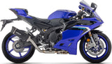 Complete Non-Catalytic Exhaust System With Sound Certification Indy-Race Evo Black Aluminium Carby End Cap - Arrow Special Parts Compatible With Yamaha Yzf R9 (2025)