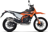 Complete Non-Catalytic Exhaust System With Sound Certification Indy-Race Evo Titanium Carby End Cap - Arrow Special Parts Compatible With Ktm 125 Enduro R (2025-2026)