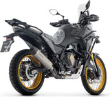 Complete Non-Catalytic Exhaust System With Sound Certification Indy-Race Evo Titanium Steel End Cap - Arrow Special Parts Compatible With Voge Valico 800 Dsx Rally (2025-2026)