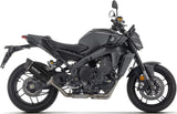 Complete Non-Catalytic Exhaust System With Sound Certification Indy-Race Evo Black Aluminium Carby End Cap - Arrow Special Parts Compatible With Yamaha Mt-09 Sp 35Kw (2024-2026)