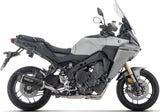 Complete Exhaust System Without Catalytic Converter And Without Sound Certification Indy-Race Evo Black Aluminium Carby End Cap - Arrow Special Parts Compatible With Yamaha Tracer 9 (2025-2026)