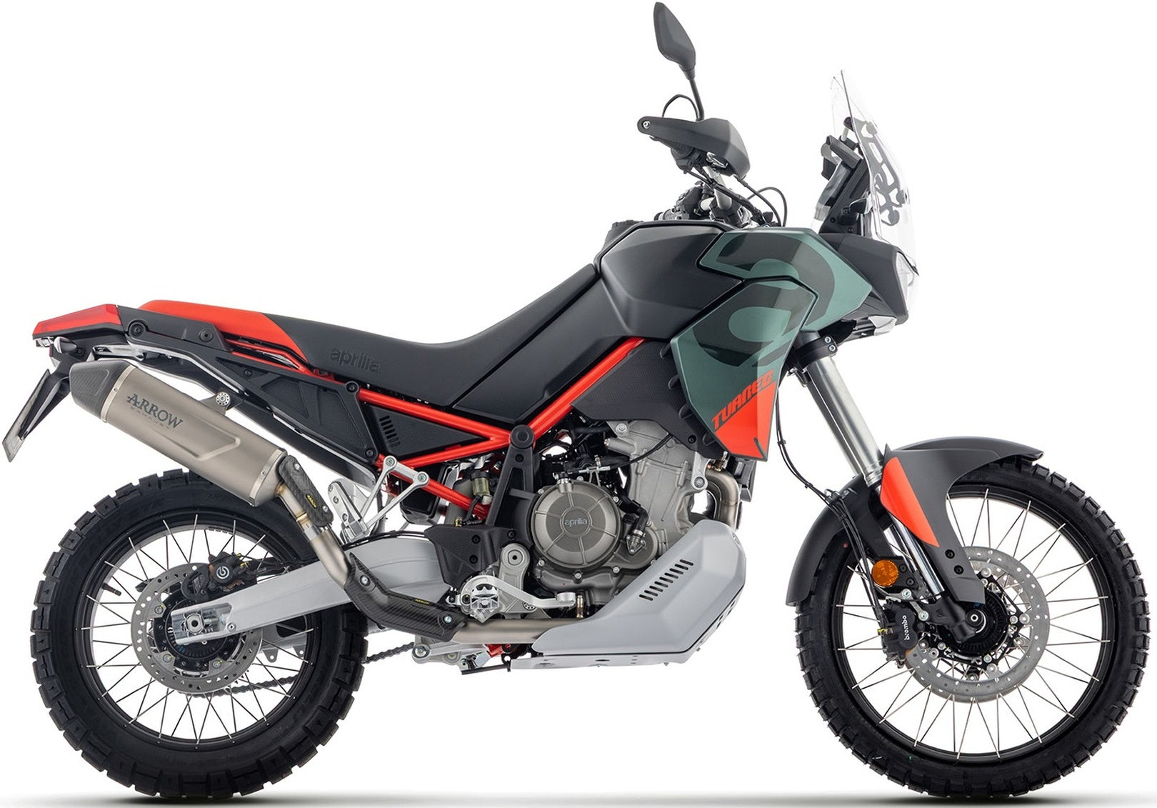 Exhaust Tip With Noise Certification Indy-Race Evo Titanium - Arrow Special Parts Compatible With Aprilia Tuareg 660 (2025-2026)