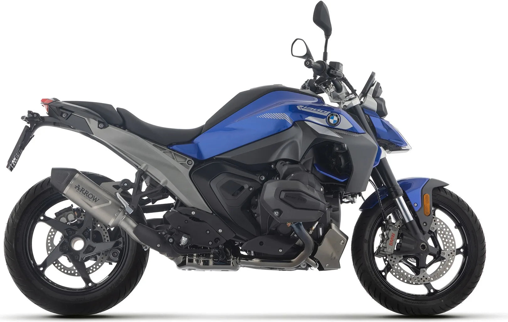 Complete Non-Catalytic Exhaust System With Sound Certification Indy-Race Evo Titanium Carby End Cap - Arrow Special Parts Compatible With Bmw R 1300 (2025-2026)
