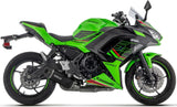 Complete Exhaust System Without Catalytic Converter And Without Sound Certification Indy-Race Evo Black Aluminium Carbon - Arrow Special Parts Compatible With Kawasaki Ninja 650 (2024-2026)