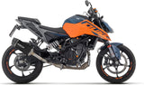 Exhaust Tip With Noise Certification Indy-Race Black Aluminium Carbon - Arrow Special Parts Compatible With Ktm 390 Duke (2024-2026)