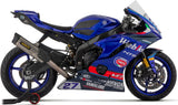 Complete Exhaust System Without Catalytic Converter And Without Sound Certification Indy-Race Evo Competition Evo Full Titanium Carbon - Arrow Special Parts Compatible With Yamaha Yzf-R6 (2017-2024)