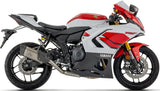 Complete Exhaust System Without Catalytic Converter And Without Sound Certification Pista Black Aluminium Body And Carbon Cap - Arrow Special Parts Compatible With Yamaha Yzf R7 (2026)