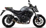 Complete Non-Catalytic Exhaust System With Sound Certification Pista Black Aluminium Steel End Cap - Arrow Special Parts Compatible With Honda Cb 750 Hornet (2023-2024)