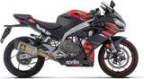 Complete Exhaust System Without Catalytic Converter And Without Sound Certification Pista Titanium Carbon - Arrow Special Parts Compatible With Aprilia Rs 457 (2024-2025)