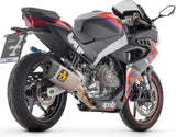 Complete Exhaust System Without Catalytic Converter And Without Sound Certification Pista Titanium Carbon - Arrow Special Parts Compatible With Aprilia Rs 457 (2024-2025)
