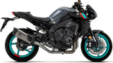 Exhaust Tip With Noise Certification Pista Titanium Carbon - Arrow Special Parts Compatible With Yamaha Mt-10 (2022-2024)