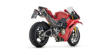 Complete Exhaust System Without Catalytic Converter And Without Sound Certification Pro-Race Competition Evo Black Titanium End Cap Net - Arrow Special Parts Compatible With Ducati Panigale V4 (2025-2026)