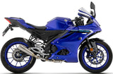 Complete Exhaust System Without Catalytic Converter And Without Sound Certification Pro-Race Nichrom Steel End Cap - Arrow Special Parts Compatible With Yamaha Yzf R125 (2025-2026)