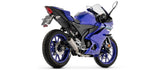 Complete Exhaust System Without Catalytic Converter And Without Sound Certification Pro-Race Nichrom Steel End Cap - Arrow Special Parts Compatible With Yamaha Mt-125 (2025-2026)