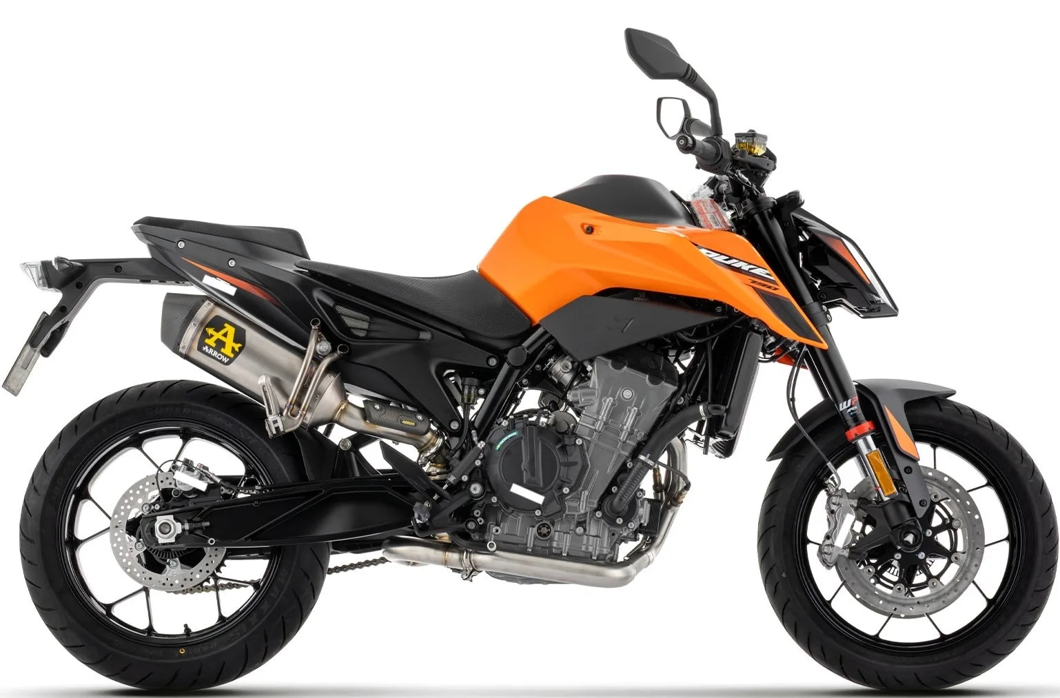 Exhaust Tip Without Sound Certification Race-Tech Titanium Carby End Cap - Arrow Special Parts Compatible With Ktm 790 Duke (2025-2026)