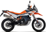 Exhaust Tip With Noise Certification Race-Tech Aluminium Carbon - Arrow Special Parts Compatible With Husqvarna Norden 901 (2022-2023)