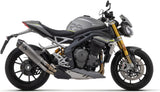 Exhaust Tip With Noise Certification Race-Tech Titanium Carbon - Arrow Special Parts Compatible With Triumph Speed Triple 1200 Rs (2021-2024)