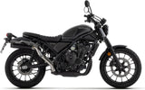 Exhaust Tip With Noise Certification Rebel Black Aluminium Black Aluminium - Arrow Special Parts Compatible With Honda Cl 500 (2023-2024)