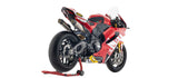 Complete Exhaust System Without Catalytic Converter And Without Sound Certification Round Competition Titanium Carby End Cap - Arrow Special Parts Compatible With Ducati Panigale V2 / S (2025-2026)