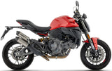 Exhaust Tip Without Sound Certification Round Titanium Body And Carbon Cap - Arrow Special Parts Compatible With Ducati Monster 890 V2 (2026)
