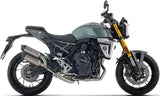 Complete Catalytic Exhaust System With Sound Certification Round Titanium Carby End Cap - Arrow Special Parts Compatible With Suzuki Gsx 8T (2025-2026)