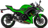 Complete Exhaust System Without Catalytic Converter And Without Sound Certification Veloce Black Aluminium Carbon - Arrow Special Parts Compatible With Kawasaki Z 650 (2024-2026)