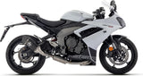 Complete Catalytic Exhaust System With Sound Certification Veloce Black Aluminium Carbon - Arrow Special Parts Compatible With Triumph Daytona 660 (2024-2026)
