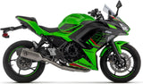 Complete Catalytic Exhaust System With Sound Certification Veloce Titanium Carby End Cap - Arrow Special Parts Compatible With Kawasaki Versys 650 (2025-2026)