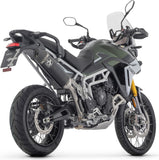 Exhaust Tip With Noise Certification Veloce Black Aluminium Carbon - Arrow Special Parts Compatible With Triumph Tiger 900 (2024-2026)