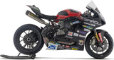 Exhaust Tip Without Sound Certification Works Black Titanium Carby End Cap - Arrow Special Parts Compatible With Ducati Panigale V4S (2025)