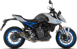 Complete Exhaust System Without Catalytic Converter And Without Sound Certification Works Black Stainless Steel Carby End Cap - Arrow Special Parts Compatible With Suzuki Gsx 8T (2025-2026)