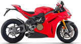 Exhaust Tip Without Sound Certification Works Titanium Carby End Cap - Arrow Special Parts Compatible With Ducati Panigale V4 - S (2025-2026)