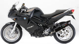 Complete Catalytic Exhaust System With Sound Certification Furore Aluminium Black - Gpr Compatible With Bmw F 800 - S - St (2006-2011)