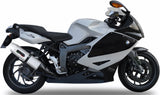 Exhaust Tip With Noise Certification Albus Ceramic White Aluminium - Gpr Compatible With Bmw K 1300 S - R (2009-2014)