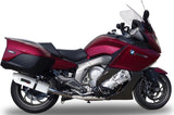 Dual Exhaust System With Sound Certification Albus Ceramic White Aluminium - Gpr Compatible With Bmw K 1600 Gtl (2012-2016)
