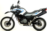 Exhaust Tip With Noise Certification Ghisa Black Stainless Steel - Gpr Compatible With Bmw G 650 Gs - Sertao (2010-2016)