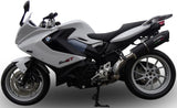 Exhaust Tip With Noise Certification Furore Aluminium Black - Gpr Compatible With Bmw F 800 Gt (2012-2016)