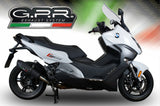 Exhaust Tip With Noise Certification Gpe Anniversary Black Titanium - Gpr Compatible With Bmw C 650 Gt (2012-2015)